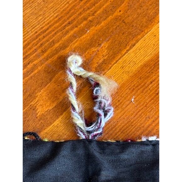 Handmade Hualhuas Shoulder Bag Alpaca Button Boho Shoulder Bag Tote 11.5 x 14" - Picture 12 of 12